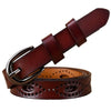 Women Hollows Genuine Leather Belt Woman For Jeans Pin Buckle Belts-Women's Belts-Arimonz-Arimonz