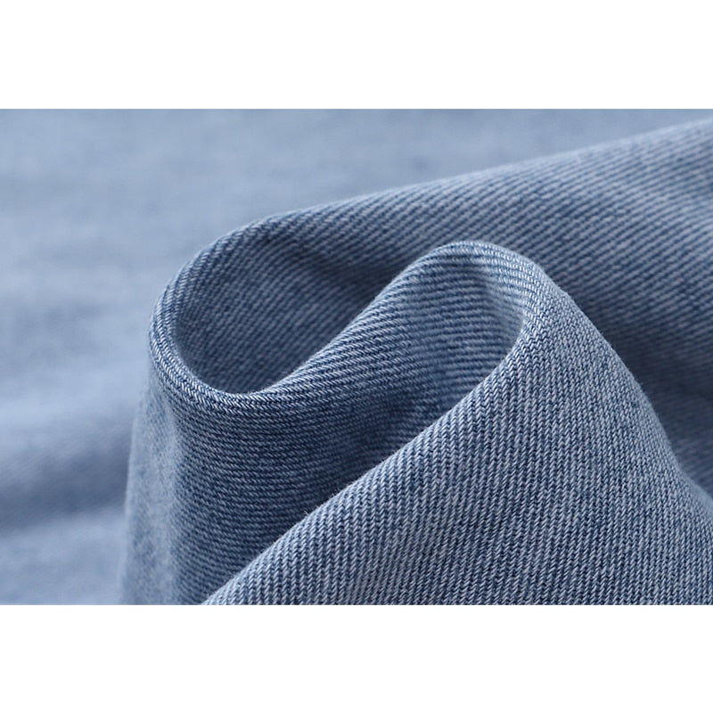 Women Jeans High Waist Trousers Baggy Vintage Straight Denim Pants-Straight Jeans-Arimonz-Arimonz