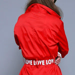Women Jumpsuit Hip Hop Overalls With Belt Loose Jumpsuit Long Sleeve-Casual Jumpsuits & Rompers-Arimonz-Arimonz