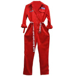 Women Jumpsuit Hip Hop Overalls With Belt Loose Jumpsuit Long Sleeve-Casual Jumpsuits & Rompers-Arimonz-S-Arimonz