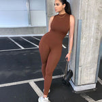 Women Jumpsuit Streetwear Long Sleeve Bodycon Solid Overalls-Night Out Jumpsuits & Rompers-Arimonz-Arimonz