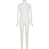 Women Jumpsuit Streetwear Long Sleeve Bodycon Solid Overalls-Night Out Jumpsuits & Rompers-Arimonz-S-Sleeveless White-Arimonz