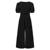 Women Jumpsuits Lace Up Irregular Overalls Casual Short Sleeve Romper-Casual Jumpsuits & Rompers-Arimonz-Arimonz