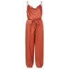 Women Jumpsuits Lace Up Irregular Overalls Casual Short Sleeve Romper-Casual Jumpsuits & Rompers-Arimonz-S-B Orange-Arimonz