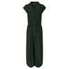 Women Jumpsuits Lace Up Irregular Overalls Casual Short Sleeve Romper-Casual Jumpsuits & Rompers-Arimonz-S-C Dark Green-Arimonz