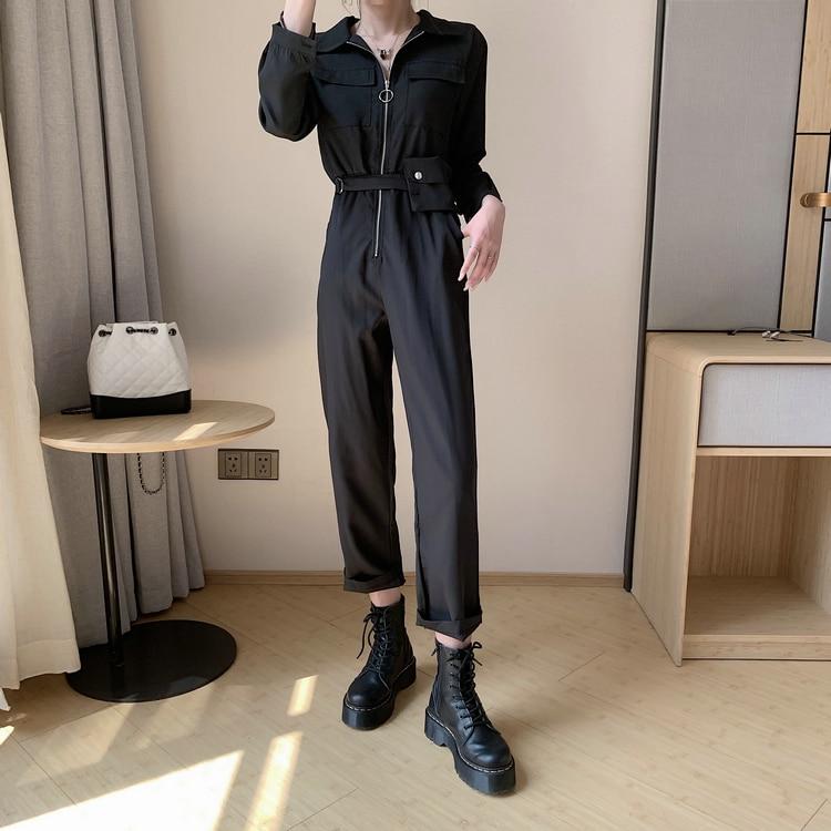 Women Jumpsuits Romper Full Sleeve Style Loose Casual Overalls-Casual Jumpsuits & Rompers-Arimonz-Arimonz