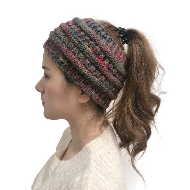 Women Knitted Warm Headwear Casual Head Wrap Wide Hair Accessories-Hair Accessories-Arimonz-Brown Red-Arimonz