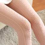 Women Lace Tights Hollow Out Female Silk Stocking Thin Women Pantyhose-Socks & Tights-Arimonz-pink-Arimonz