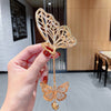 Women Metal Hair Claw Elegant Gold Flowers Hair Clips Barrette-Hair Accessories-Arimonz-Arimonz
