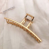 Women Metal Hair Claw Elegant Gold Flowers Hair Clips Barrette-Hair Accessories-Arimonz-A-11-Arimonz