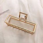 Women Metal Hair Claw Elegant Gold Flowers Hair Clips Barrette-Hair Accessories-Arimonz-A-14-Arimonz