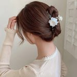 Women Metal Hair Claw Elegant Gold Flowers Hair Clips Barrette-Hair Accessories-Arimonz-A1-Arimonz