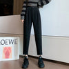 Women Pants Casual Streetwear Loose High Waist Pants Solid Trousers-Pants-Arimonz-black-S-Arimonz