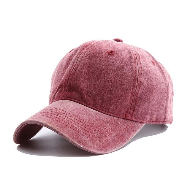 Women Ponytail Baseball Cap Fashion Hats Outdoor Simple Casual Cap-Hats-Arimonz-Wine Red Cap-Arimonz