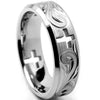 Women Retro Eyes Engraved Retro Hipster Ring Hollow Cross Rings-Rings-Arimonz-6-Silver -cross-Arimonz