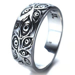 Women Retro Eyes Engraved Retro Hipster Ring Hollow Cross Rings-Rings-Arimonz-6-Silver-eye-Arimonz