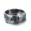 Women Retro Eyes Engraved Retro Hipster Ring Hollow Cross Rings-Rings-Arimonz-Arimonz