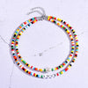 Women Seed Beads Love Necklace Sets Choker Multilayer Women Necklace-Necklaces-Arimonz-Arimonz