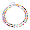 Women Seed Beads Love Necklace Sets Choker Multilayer Women Necklace-Necklaces-Arimonz-LOVE-Arimonz