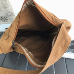 Women Shoulder Messenger Bag Canvas Crossbody Solid Color Chest Bag-Handbags-Arimonz-Arimonz