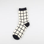 Women Skateboard Socks Cool Hip Hop Women Socks Streetwear Socks-Socks & Tights-Arimonz-Checkered White Black-Arimonz