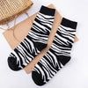 Women Skateboard Socks Cool Hip Hop Women Socks Streetwear Socks-Socks & Tights-Arimonz-Zebra-Arimonz