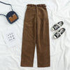 Women Spring Corduroy Pants High Waist Vintage Wide Leg Pants-Pants-Arimonz-Arimonz