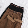 Women Spring Corduroy Pants High Waist Vintage Wide Leg Pants-Pants-Arimonz-Arimonz