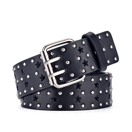 Women Star Belts for Leather Retro Style Decorative Pin Buckle Jeans-Belts-Arimonz-Arimonz