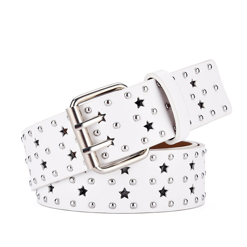 Women Star Belts for Leather Retro Style Decorative Pin Buckle Jeans-Belts-Arimonz-Arimonz