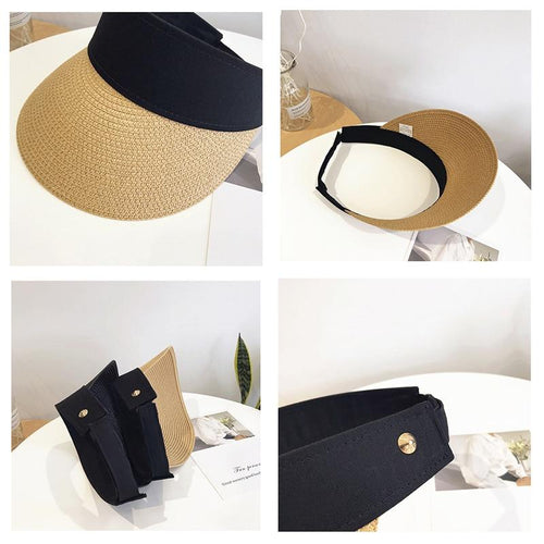 Women Straw Hat Women's Summer Hat Sun Protection Outdoor Hat-Hats-Arimonz-Arimonz
