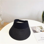 Women Straw Hat Women's Summer Hat Sun Protection Outdoor Hat-Hats-Arimonz-Black-Arimonz