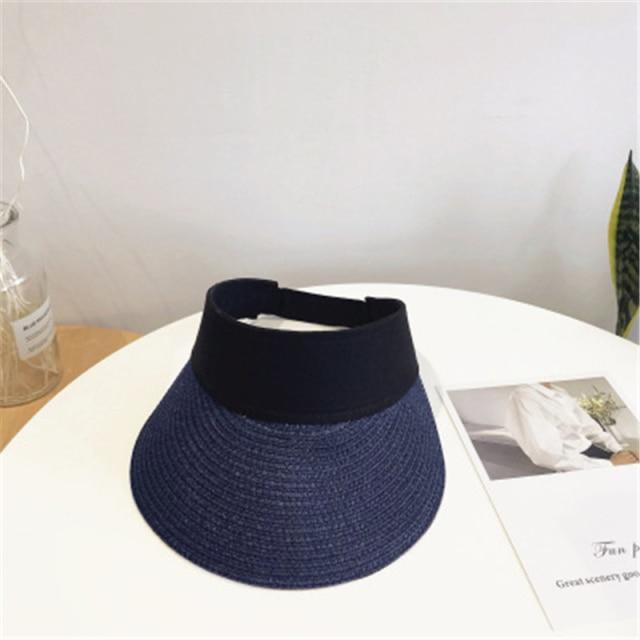 Women Straw Hat Women's Summer Hat Sun Protection Outdoor Hat-Hats-Arimonz-Blue-Arimonz