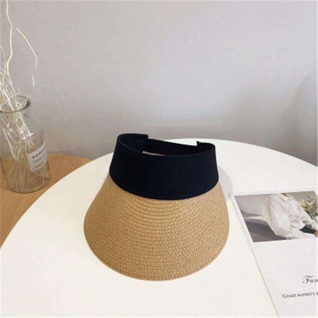 Women Straw Hat Women's Summer Hat Sun Protection Outdoor Hat-Hats-Arimonz-Brown-Arimonz