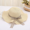 Women Straw Sun Hat Panama Hat Beach Women's Summer Fedora Caps-Summer Hats-Arimonz-Arimonz