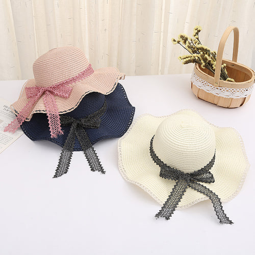 Women Straw Sun Hat Panama Hat Beach Women's Summer Fedora Caps-Summer Hats-Arimonz-Arimonz
