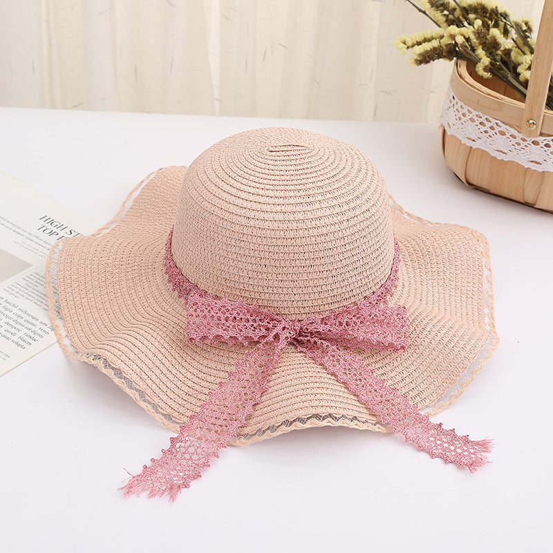Women Straw Sun Hat Panama Hat Beach Women's Summer Fedora Caps-Summer Hats-Arimonz-Arimonz