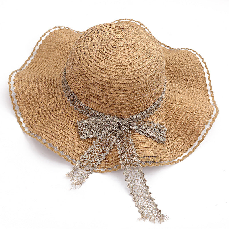 Women Straw Sun Hat Panama Hat Beach Women's Summer Fedora Caps-Summer Hats-Arimonz-Arimonz