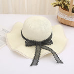 Women Straw Sun Hat Panama Hat Beach Women's Summer Fedora Caps-Summer Hats-Arimonz-Arimonz
