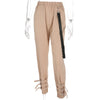 Women Suit Crop Tops Pants Two Piece Casual Sets Buckle Streetwear Set-Wear To Work Sets-Arimonz-Arimonz