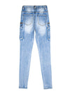 Women Summer Cargo Pants Female Zipper Pocket Stretch Slim Jeans-Skinny Jeans-Arimonz-Arimonz