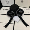 Women Summer Knit Straw Hat Fashion Wide Brim Casual Beach Sun Hat-Summer Hats-Arimonz-black-Arimonz
