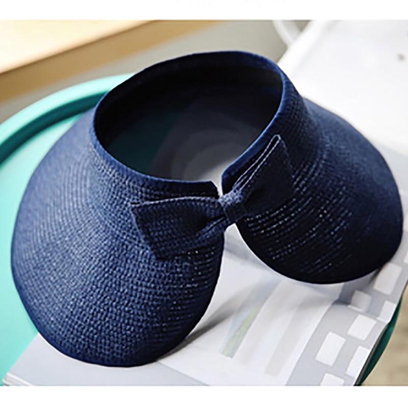 Women Summer Visors Hat Foldable Sun Hat Wide Large Brim Hat Women Cap-Summer Hats-Arimonz-Arimonz