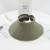 Women Summer Visors Hat Foldable Sun Hat Wide Large Brim Hat Women Cap-Summer Hats-Arimonz-Green-Arimonz