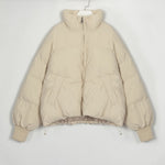 Women Thick Winter Parkas Casual Warm Cotton Jackets Coat Outwear-Bomber Coats-Arimonz-Beige-S-Arimonz