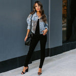 Women Vintage Leopard Denim Jacket Jean Coat Boyfriend Loose Denim-Jean Jackets-Arimonz-Arimonz