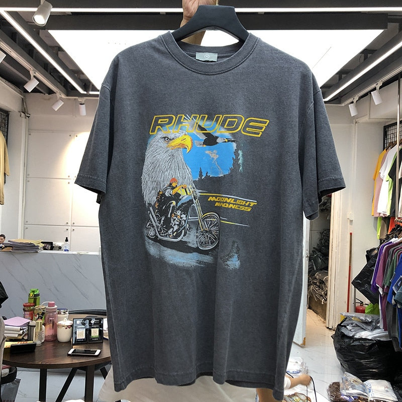 Women Washed Do Old Streetwear T-shirts Summer Style Top Tees-Tee-Arimonz-Arimonz