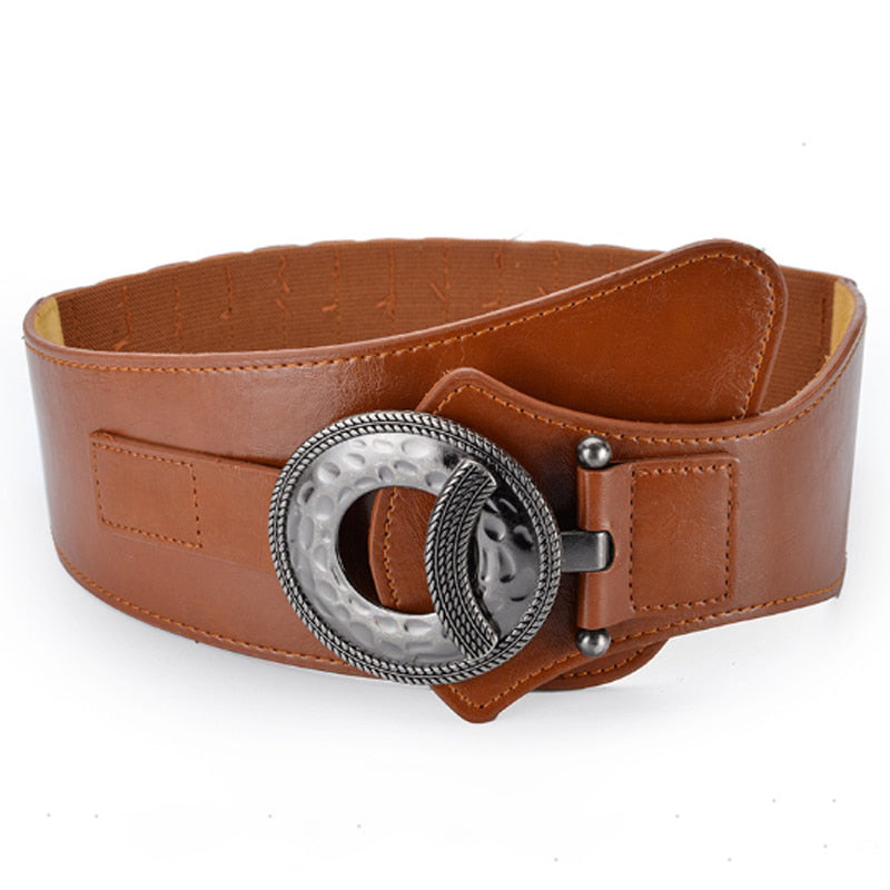 Women Wide Waist Elastic Stretch Belt Women Girdlestrap Belts-Belts-Arimonz-Arimonz