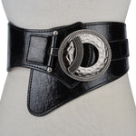 Women Wide Waist Elastic Stretch Belt Women Girdlestrap Belts-Belts-Arimonz-black-85cm/33.4inches-Arimonz
