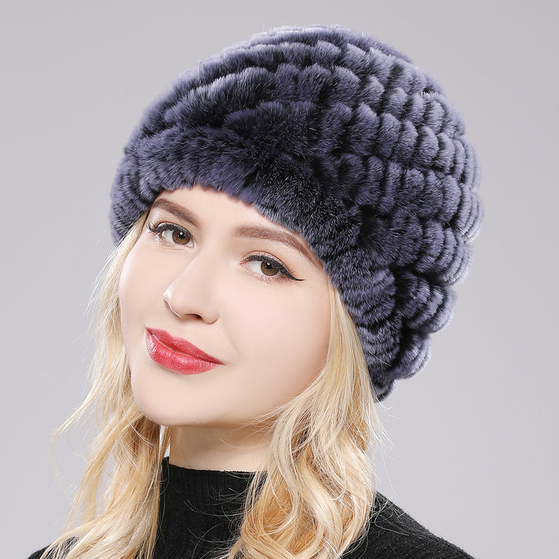 Women Winter Warm Fur Hat Snow Cap Winter Hats for Women Fluffy Hat-Winter Hats-Arimonz-Arimonz